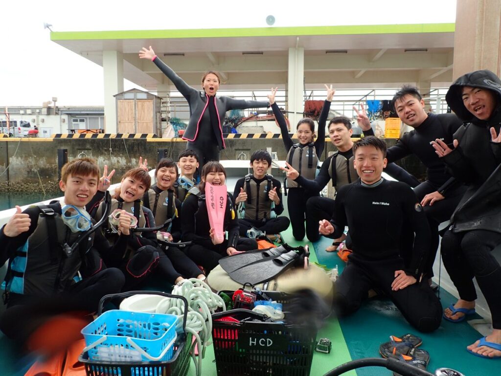歡迎(2/26)來自台北、新北、台中、彰化的5組朋友來到山田體驗潛水&浮潛！