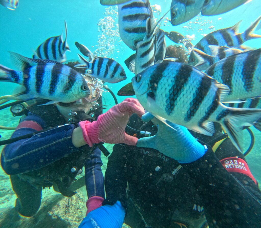 冲绳旅游 浮潜潜水 ｜有趣合照｜黑潮潜水